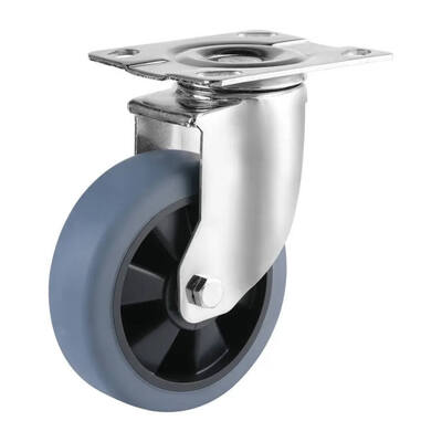 Medium Heavy Duty Industrial Caster Wheel TPR Tread PP Core Swivel Plate Castor for Trolley and Equipment