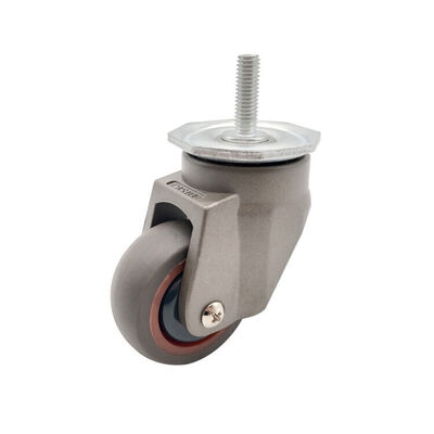 Height Adjustable Retractable Leveling Casters Nylon Wheel Workbench Swivel Caster with Leveling Foot