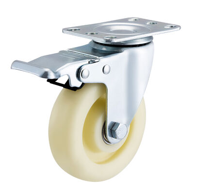 Industrial Medium Duty Trolley Wheels 3‑5″ PP/TPR Swivel Caster with Brake