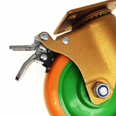 4-calowe, uniwersalne kółko przemysłowe PU do maszyn do produkcji żywności