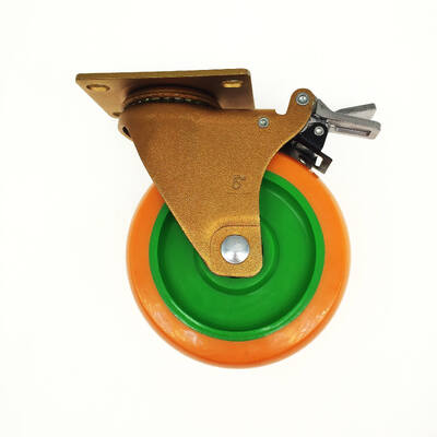 4-calowe, uniwersalne kółko przemysłowe PU do maszyn do produkcji żywności