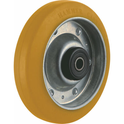 Roulettes pivotantes en polyuréthane à usage moyen de 4/5/6 pouces avec frein latéral - roulettes à plaque de capacité de charge de 120 à 180 kg