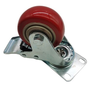 3 / 4 / 5 Inch Medium Duty Double Ball Bearing Swivel Caster Wheels ¢ Plastik PU/PVC/PP Universal Locking Furniture Casters