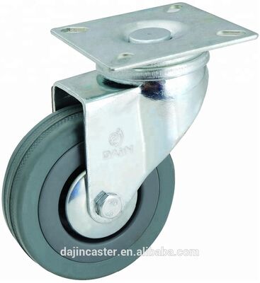 3 Inch Swivel Grey Rubber Industrial Caster Wheels – Heavy Duty & Smooth Rolling