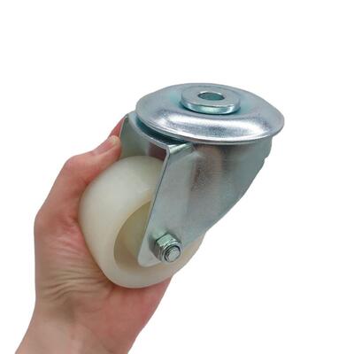 Medium Duty Roller Bearing Nylon Caster Wheel – 80kg Wear-Resistant Flat Free Castor