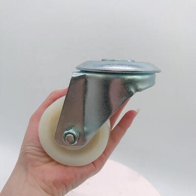 65 mm Diameter Medium Duty Plain Bearing Nylon Caster Wheel – 80kg Wear-Resistant Flat Free Castor