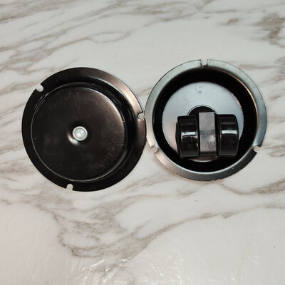 1.5 Inch Heavy Load Nylon Furniture Casters – Black Steel Cover Cabinet & Closet Caster Wheel