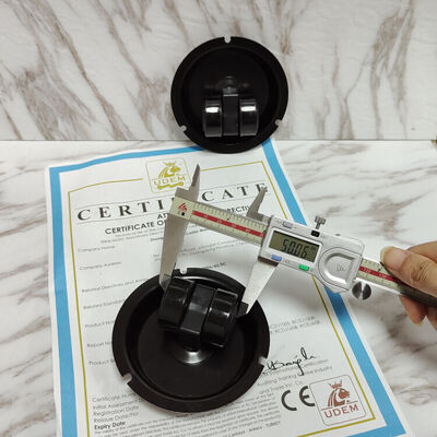 1.5 Inch Heavy Load Nylon Furniture Casters – Black Steel Cover Cabinet & Closet Caster Wheel