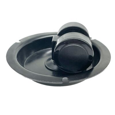 1.5 Inch Heavy Load Nylon Furniture Casters – Black Steel Cover Cabinet & Closet Caster Wheel