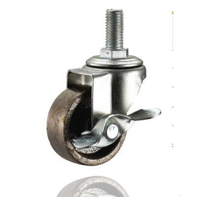 Small Size Cast Iron Caster Wheels with Double Ball Bearing for Swivel Cart Wheels