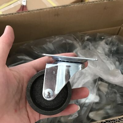 Double Ball Bearing Swivel Casters with Zinc-Plated Finish and Multiple Sizes for Cart Wheels