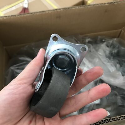 Double Ball Bearing Swivel Casters with Zinc-Plated Finish and Multiple Sizes for Cart Wheels