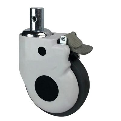 High Quality TPR Ball Bearing Solid Stem Medical Caster – Swivel Hospital Bed Caster Wheel
