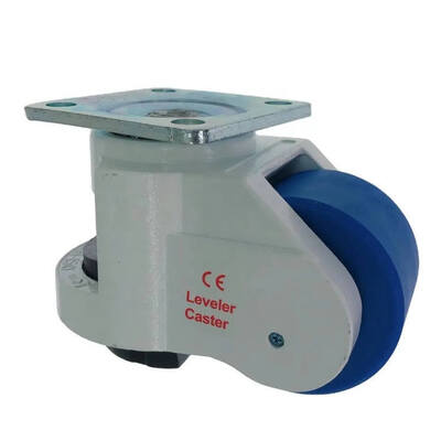 GD150F Ultra Heavy-Duty Plate Mount Leveling Caster 1500kg Capacity Nylon Wheel & Base