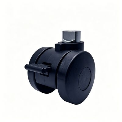 60 mm Nylon Twin-wheel Leveling Adjustable Brake and Lock Furniture Casters