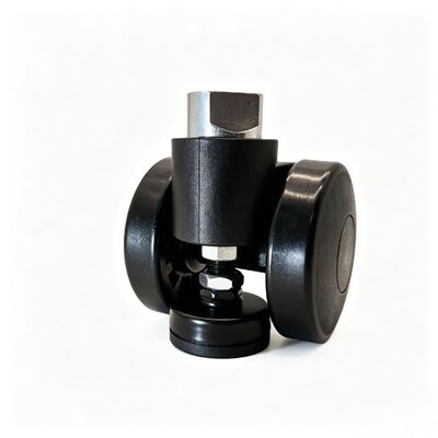 60 mm Nylon Twin-wheel Leveling Adjustable Brake and Lock Furniture Casters