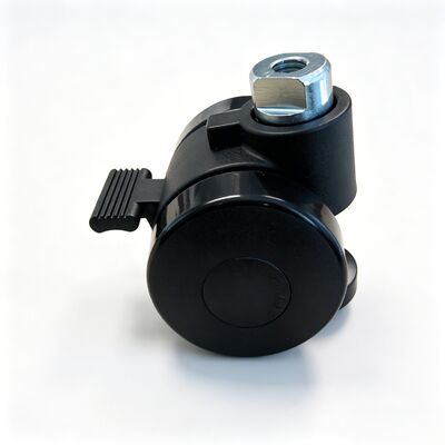 60 mm Nylon Twin-wheel Leveling Adjustable Brake and Lock Furniture Casters