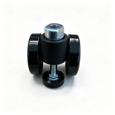 60 mm Nylon Twin-wheel Leveling Adjustable Brake and Lock Furniture Casters