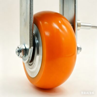 Rigid Fixed Cast Polyurethane On Aluminum Rim Heavy Duty Material Handling Castors