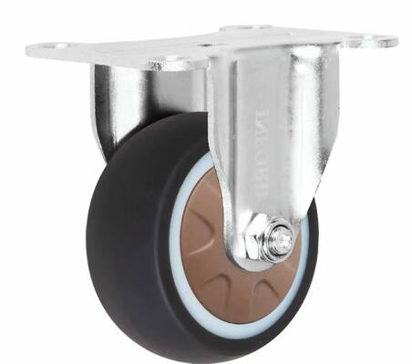 Light-Duty Brown TPR Caster Wheels – Silent and Wear-resistant & Non-Marking