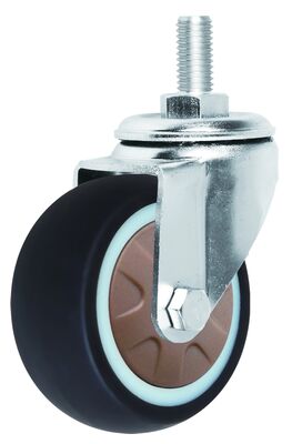 Light-Duty Brown TPR Caster Wheels – Silent and Wear-resistant & Non-Marking