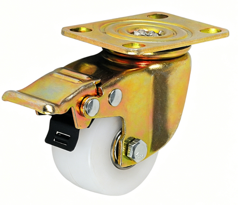 50mm Diameter Swivel Top Plate Caster High Capacity Full Injection Modified Nylon Steel Double Ball Bearing Castor Wheels