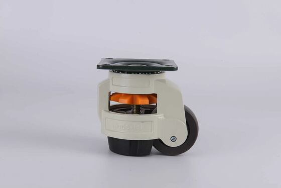 Leveling Adjustable Caster Wheel Heavy Duty 50kg Load Capacity Retractable Swivel Casters for Industrial Machine Cabinet