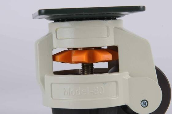 Leveling Adjustable Caster Wheel Heavy Duty 50kg Load Capacity Retractable Swivel Casters for Industrial Machine Cabinet
