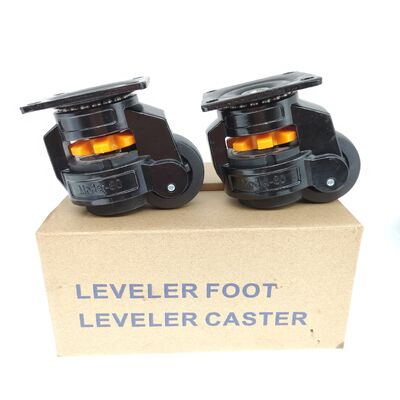 Leveling Adjustable Caster Wheel Heavy Duty 50kg Load Capacity Retractable Swivel Casters for Industrial Machine Cabinet