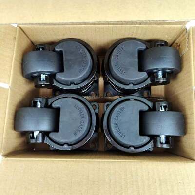 Leveling Adjustable Caster Wheel Heavy Duty 50kg Load Capacity Retractable Swivel Casters for Industrial Machine Cabinet