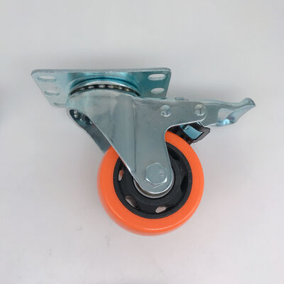 Wholesale Industrial Furniture Trolley 3 Inch Plastic Screw Threaded Stem Ball Bearing PVC or PU Swivel Casters