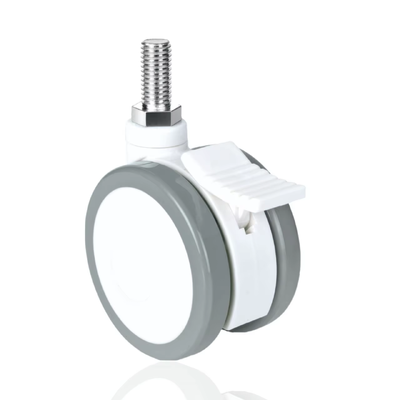 3/4 inch design twins PU wheels caster funiture caster
