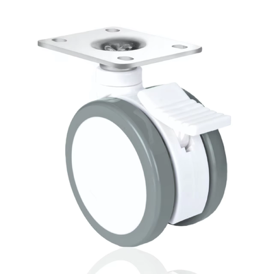 3/4 inch design twins PU wheels caster funiture caster