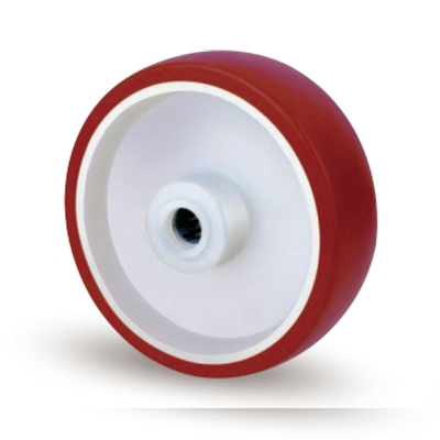 European Transport 3" 4" 5" 6" 8" 150-400kg Load Capacity Red Polyurethane Roller Bearing Swivel Caster